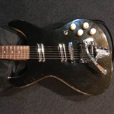 No.075423 Rare!! DANELECTRO HOTED Black Metallic EX--- image 3