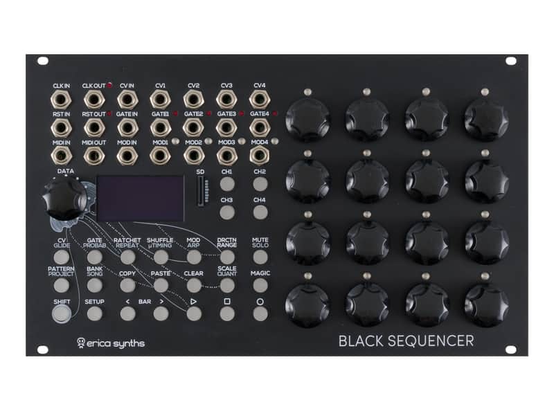 Erica Synths Black Sequencer Four-Track Sequencer [USED] image 1