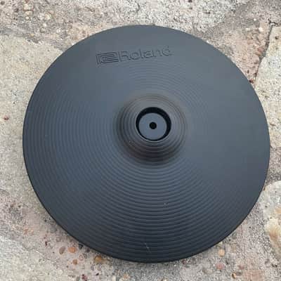 Roland CY-12C-BK Dual-Trigger Cymbal Crash Cymbal Black 12 cy12c - BLACK BOTTOM image 1