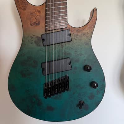 Gear4music 529 Pro Fanned Fret 7 String 2024 - Ocean Face image 2