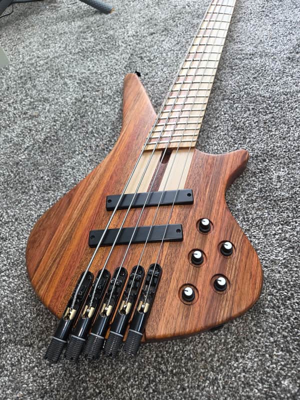 HELMS BASS GUITAR CO LJ-1 5 string multi scale headless image 1