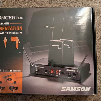 Samson Concert 288 All-In-One Dual-Channel UHF Wireless Dual Lavalier Mic System - H Band (470-518 MHz) 2010s - Black image 7