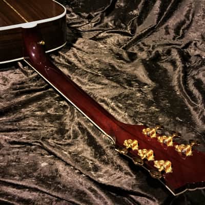Guild D-55 2013 Sunburst New Hartford Built Guild Acoustic D55 Very Good Condition Dreadnought image 6