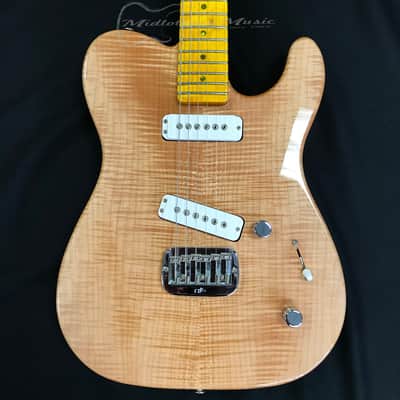 G&L USA ASAT Deluxe Flame Maple Top Natural Gloss Electric Guitar image 2