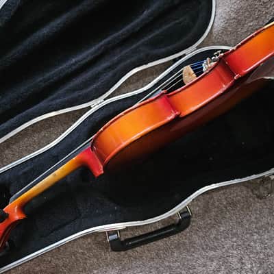 K Schiller Student size 4/4 violin w/ case.  Miss soundpost image 10
