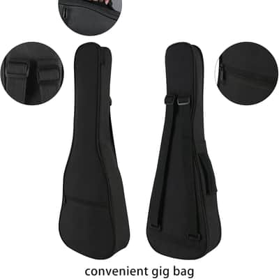 Electric Ukelele Concert Ukulele Acoustic Electric Uke with Equalizer 23 inch ukulele for adults Beginner with Starter Ukele Kit Include Ukulele Case Tuner Strap String Picks Clean Cloth image 2