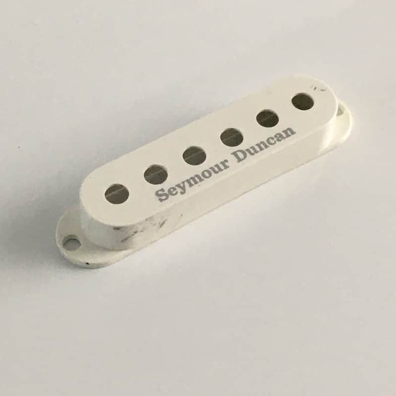 1 Seymour Duncan Fender Stratocaster Guitar Pickup Strat Cover White Light Relic image 1