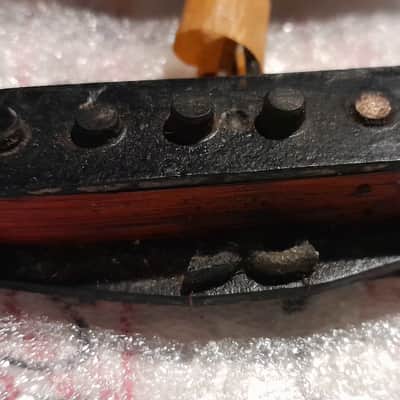 Pickup Fender Stratocaster 1963 Pre CBS  Black Bottom  Pickguard Complete Original "Mojo 63" image 8