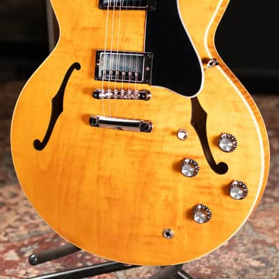 Gibson ES-335 Figured Semi-Hollow Electric Guitar - Honey Amber with Hardshell Case image 4