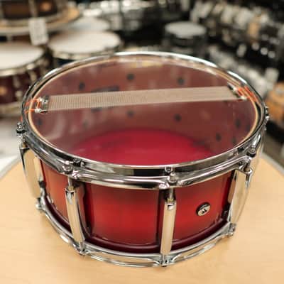 Pre-Owned Pearl 6.5x14" Session Studio Select Snare Drum (Antique Crimson Burst) image 10
