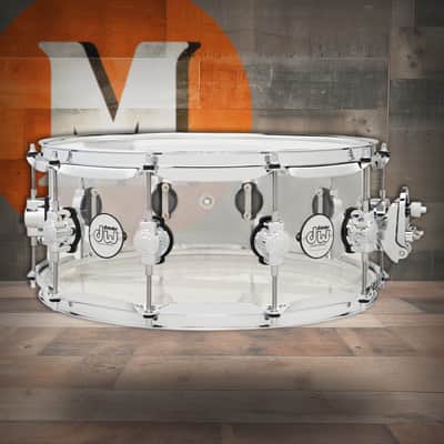 DW Design Series 6X14 Snare Drum - Clear Acrylic (DDAC5514SSCL) image 4