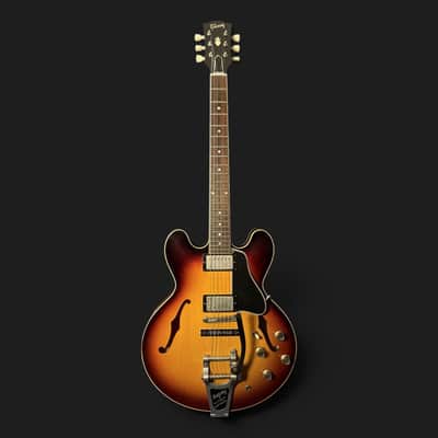 Gibson Custom Shop ES-335 1961 Reissue VOS Bigsby - Demo - 3,85kg - 2022 - Vintage Burst - VIDEO image 2
