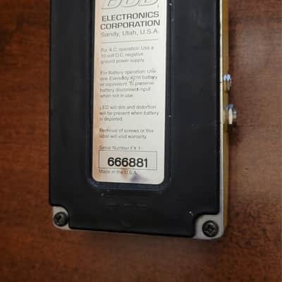 DOD Overdrive Plus FX50B 1986 - 1998 - Yellow imagen 9