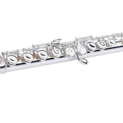 Pearl Flute Quantz 665 Series Offset-G/C-Footjoint/Split-E/Closed Hole/Vigore 3K Gold Lip Gold Lip-Plate, C-Sharp Trill Key, and D-Sharp Roller +CASE | +2-Day | Dealer image 6
