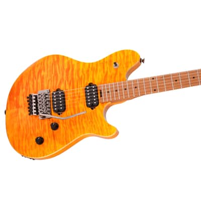 Immagine EVH Wolfgang WG Standard Quilt Maple Transparent Amber - Electric Guitar - 5