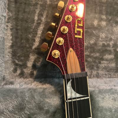 ESP LTD KH-V Kirk Hammett Signature 2023 - Present - Red Sparkle image 8