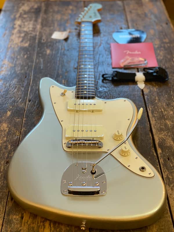 Fender Japan Limited Edition FSR Hybrid II Jazzmaster Inca Silver USA Pickups, Alder Body Rosewood Board MIJ image 1