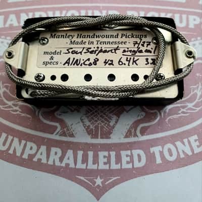Handmade Underwound Single Coil Pickup- Humbucker size Low Impedance Blades Boutique, Manley image 5
