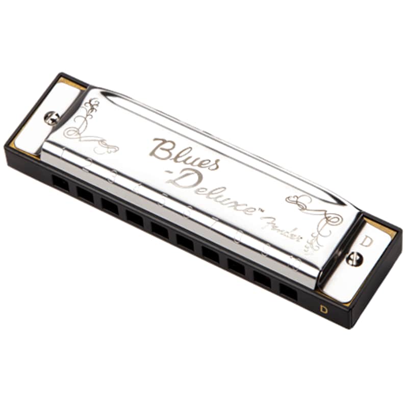 Fender Blues Deluxe Diatonic Harmonica Mouth Organ Key D image 1