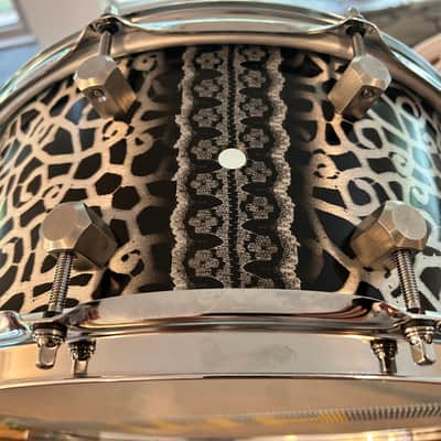 Honest Abe Instruments 3mm Aluminum Shell Custom Snare Drum 6.5x14 - 2025 Paisley-Esque Lacquer finish image 14