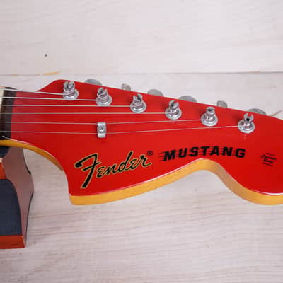Fender MG-69 Mustang Reissue MIJ 2010 Red Matching Headstock Japan w/ Bag image 3