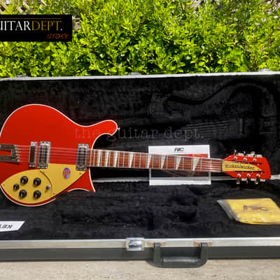 ♚UNDER THE BED♚MEGA RARE!!♚ 2013 RICKENBACKER 660-12 String♚RUBY RED METALLIC !♚7.6K TOASTERS♚360 image 21