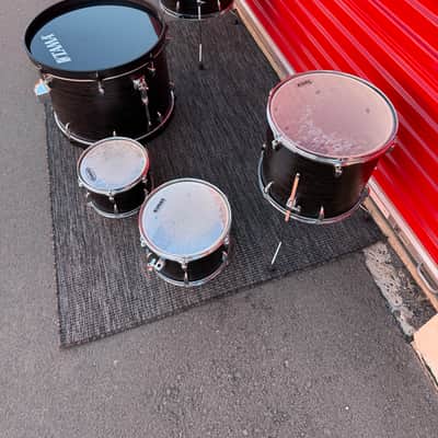 Tama Imperialstar 5-Piece Drum Shell Pack Black/Brown Woodgrain Wrap Finish 22/16/14/12/10 image 3