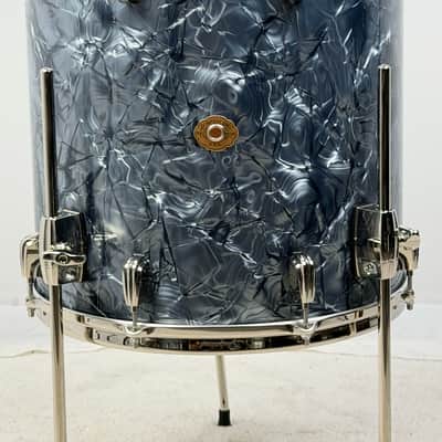Slingerland 22/13/16" Radio King Drum Set - Black Diamond Pearl image 14