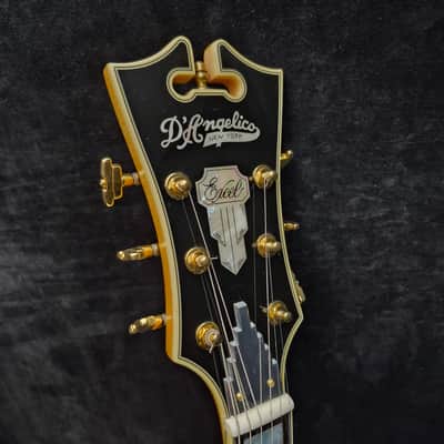 2015 D'Angelico Excel EXL-1 Hollow Body Archtop with Rosewood Fretboard - Natural-Tint image 11