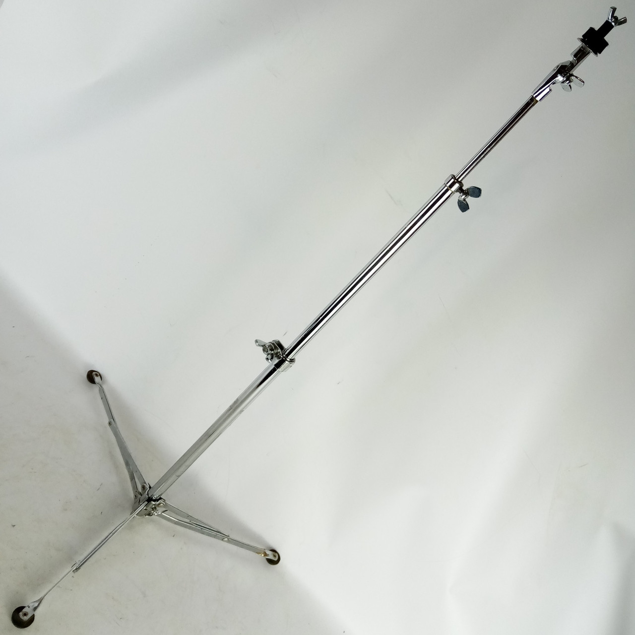 Ludwig Flat-Base Cymbal Stand#1400 Model Vintage 50-60s Chrome Flush Classic USA — main photograph