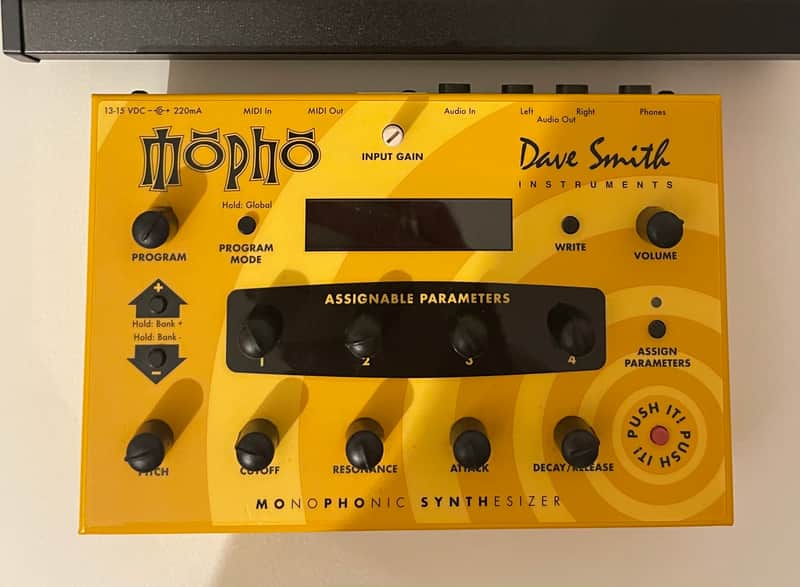 Dave Smith Instruments Mopho Desktop Monophonic Synthesizer 2008 - 2016 - Yellow image 1