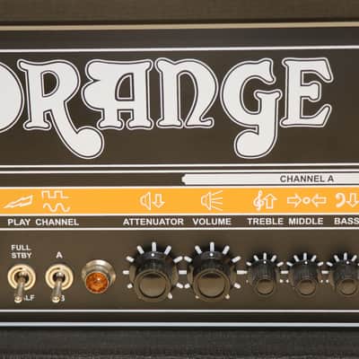 2018 Orange Dual Dark 50 DD50 Guitar Amplifier Amp Head 2-Channel 50 Watt Black image 3