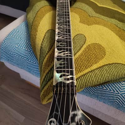 Jackson Custom Shop KV2 King V / Lightning Sky Graphic / Abalone Flame Inlays / Ebony Fretboard image 9