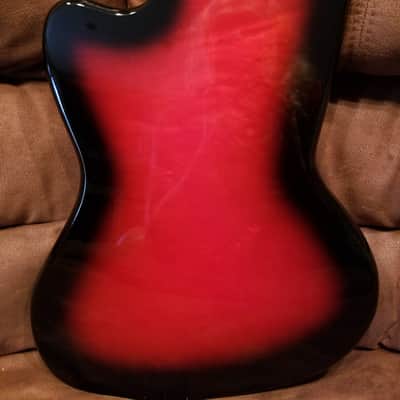 Silvertone 1478 Reissue Red Silver Flake Burst image 7