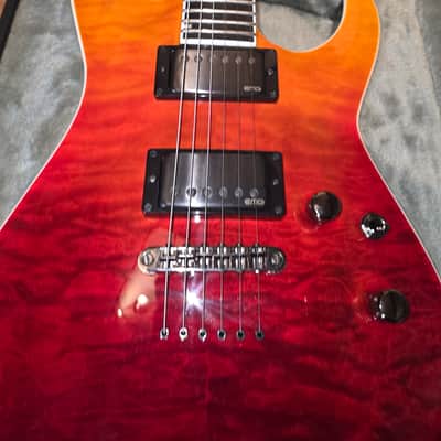 ESP E-II NT-II - Tiger Eye Amber Fade image 6