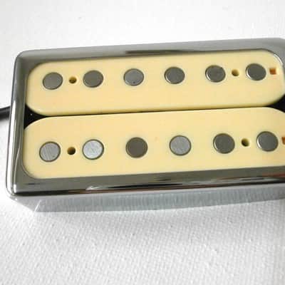 HYBRID Humbucker NECK 7kOhm PAF Pickup Alnico V Rods CREAM Double Slug Fender Tone Gibson Size Q Pickups Custom Shop image 2