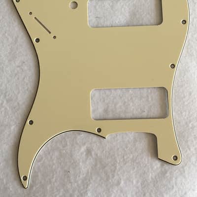 For Fender Stratocaster Strat P90 2 Pickup Guitar Pickguard,3 Ply Vintage Yellow image 1