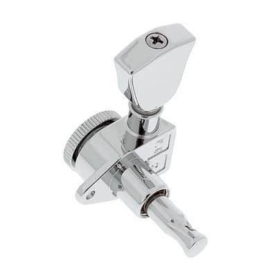 NEW Grover 502CK LOCKING 7-String Tuners L3+R4 Modern Gibson Les Paul 3x4 CHROME image 2