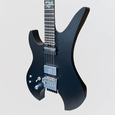 Schecter Synyster Gates Custom-6 TR-S Headless Left-Handed Electric Guitar - Satin Black image 3