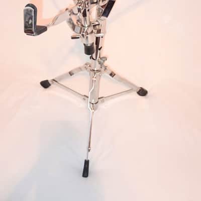 UNMARKED LOW BOY SNARE STAND ADJUSTS 18-21"- CHROME- FREE SHIP TO C-USA! image 2