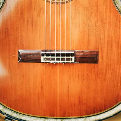 1970s Ryoji Matsuoka M40 – Handcrafted in Japan| Solid Top | Low Action | Hard Case  | Vintage Classical Tone image 5