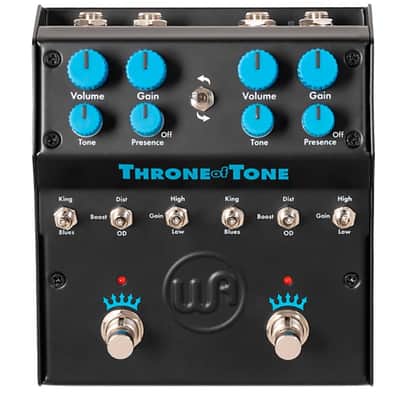 Warm Audio Warm Audio WA-TOT Throne Of Tone Dual-Sided British-Amp-Inspired Overdrive Effects Pedal  NEW - Black and Blue image 1