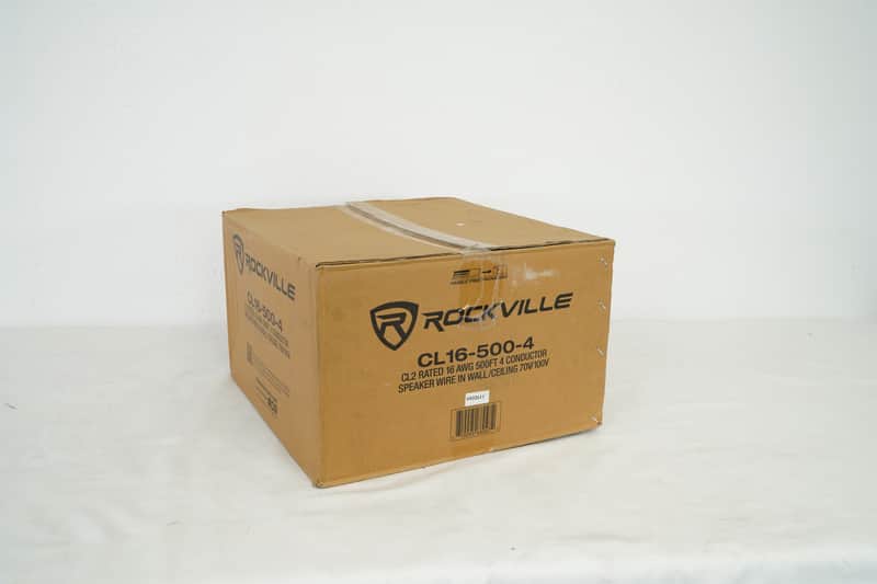 Rockville CL16-500-4 CL2 Rated 16 AWG 500' 4 Conductor Speaker Wire In Ceiling image 1