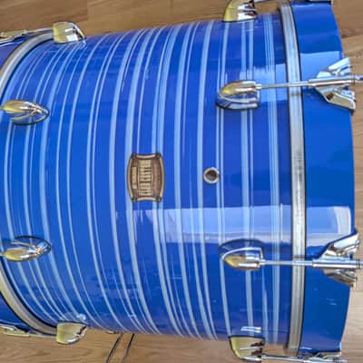 Yamaha Club Custom 2011-2014 - Blue swirl hand painted image 5