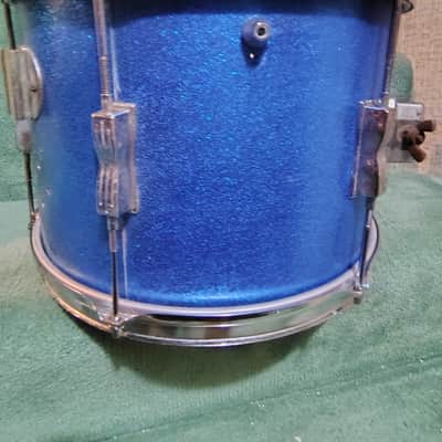 Ludwig No. 444 Club Date 9x13" Rack Tom with Keystone Badge 1960 - 1968 - Blue Sparkle image 5
