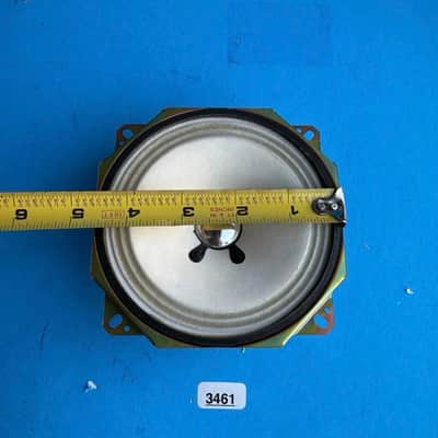 CASIO LK-92TV Keyboard Part: Sanyo 4.5" Speaker 4Ohms 3W White Woofer [Pair] image 4