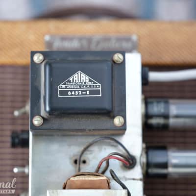 Tweed 1960 Fender Deluxe 5E3 Narrow Panel Amplifier with cover & original transformers image 20
