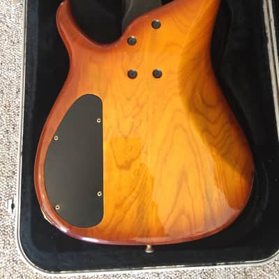 Modulus Quantum 5 1995 Dark Honeyburst with case EMG pickups image 8