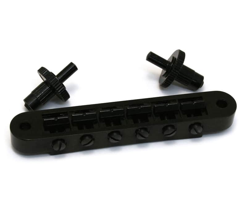 520BC Grover Black Nashville Tune-o-matic Guitar Bridge Retro Fits USA Gibson image 1