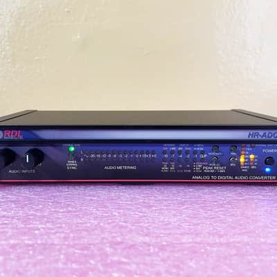 RDL HR‑ADC1 Analog to Digital Audio Converter • Pro Studio A/D • Metering & Sync image 5